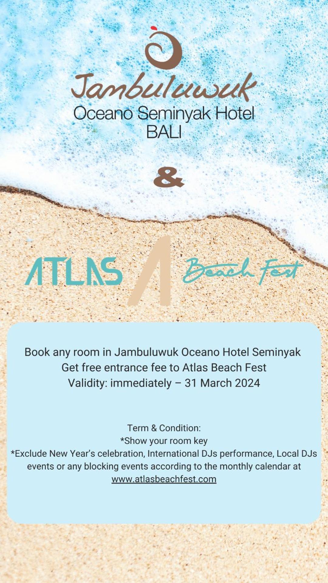 Jambuluwuk Oceano Seminyak Hotel Exterior photo Atlas Beach Fest